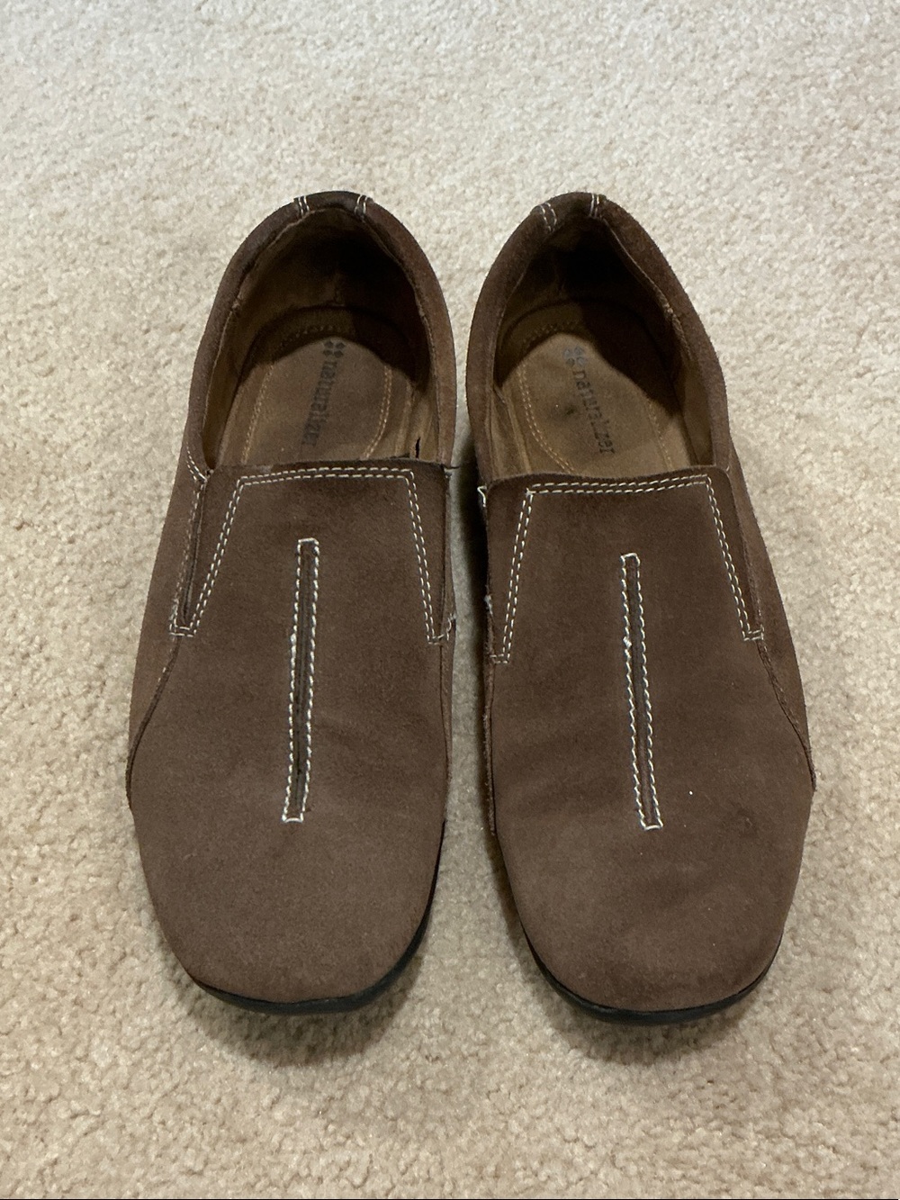 Brown Slip-On Suede Women’s Slip on Loafers